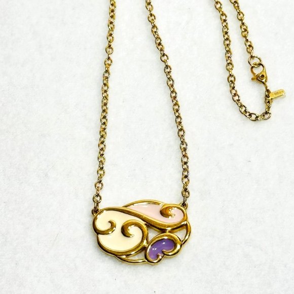 Vintage Monet Enameled Necklace - Picture 7 of 7